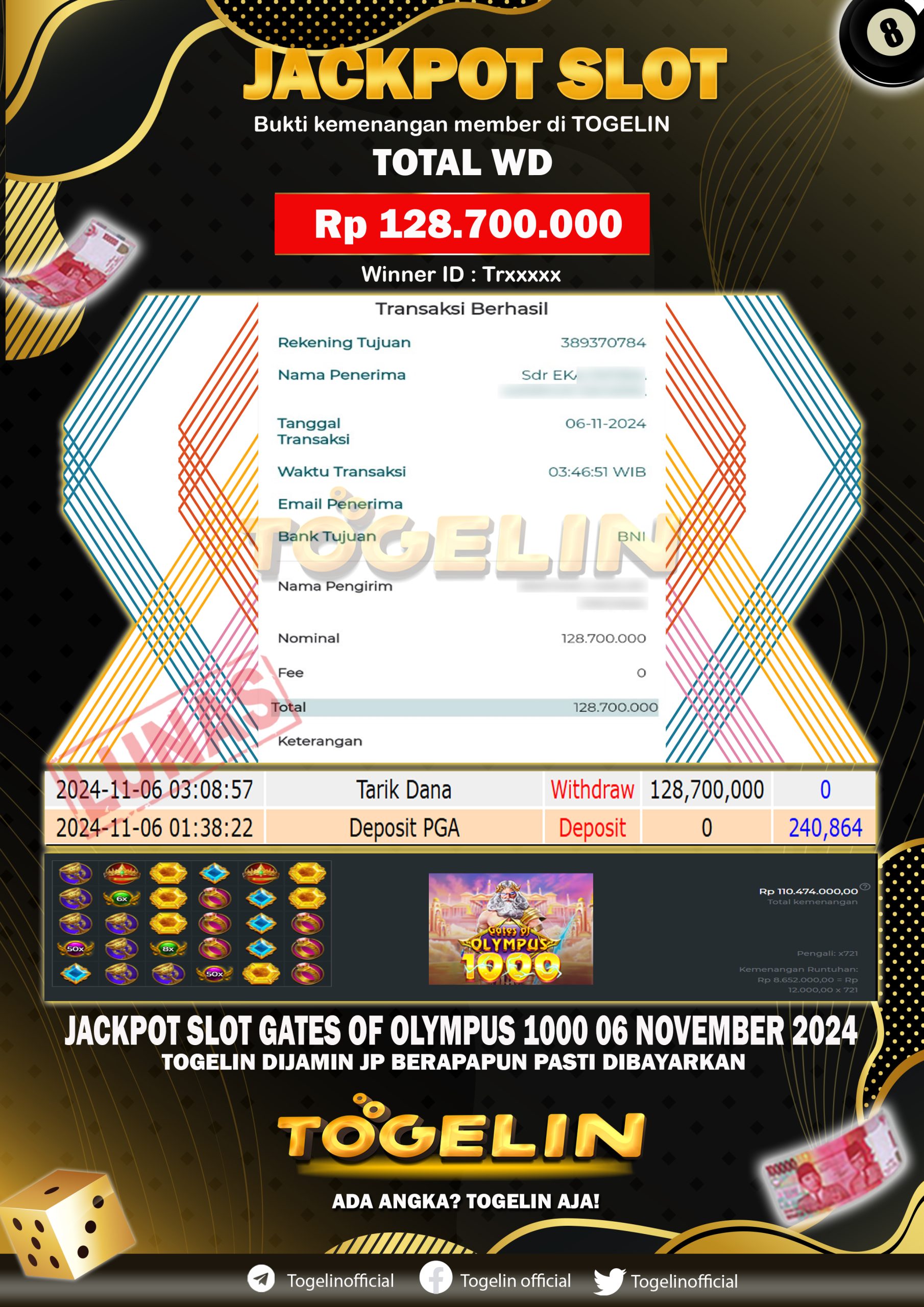BUKTI JP TOGELIN 06 NOVEMBER 2024
