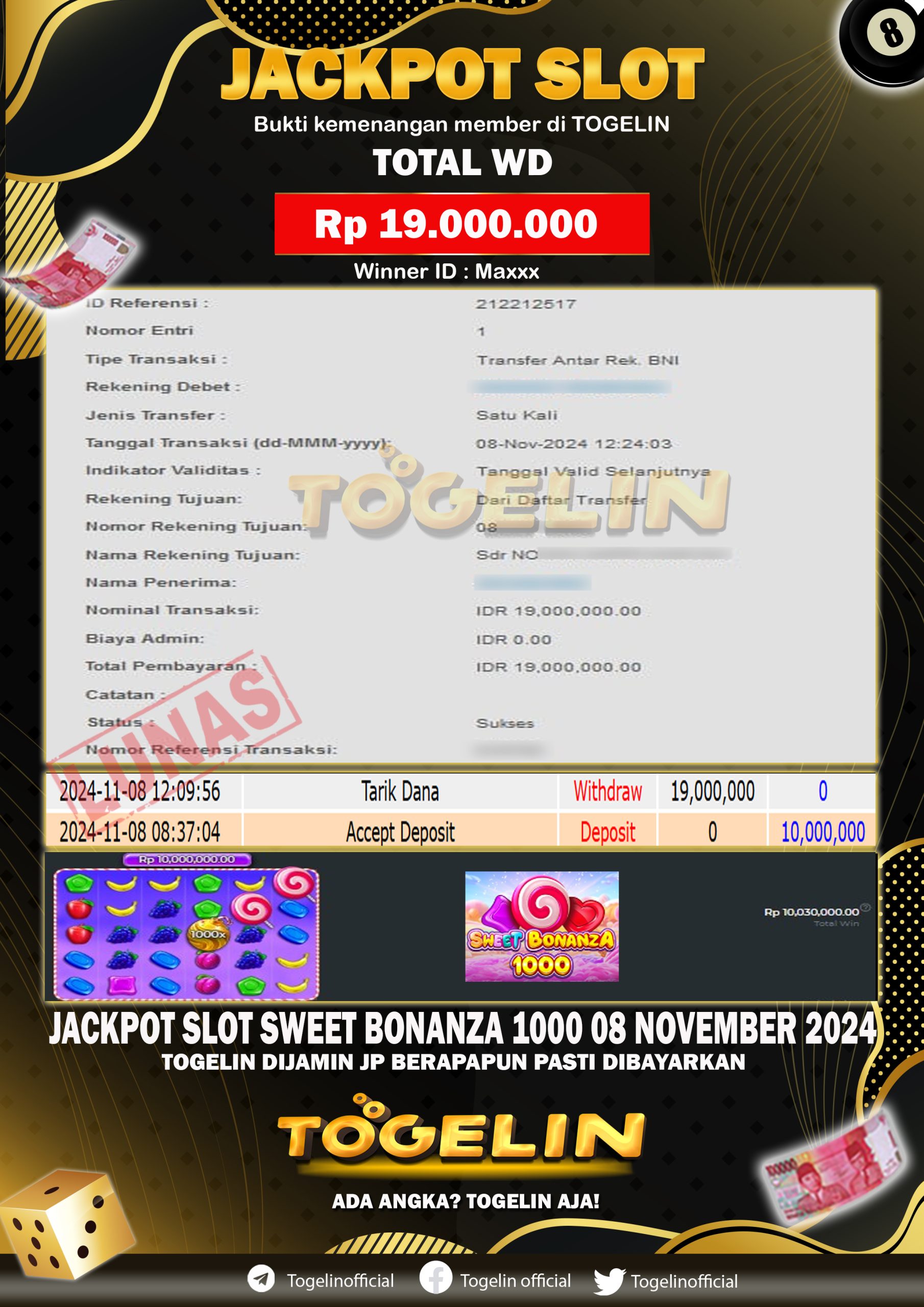 BUKTI JP TOGELIN 08 NOVEMBER 2024