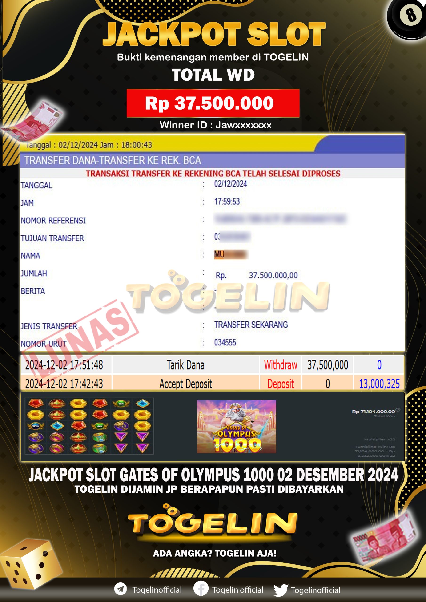 BUKTI JP TOGELIN 02 DESEMBER 2024