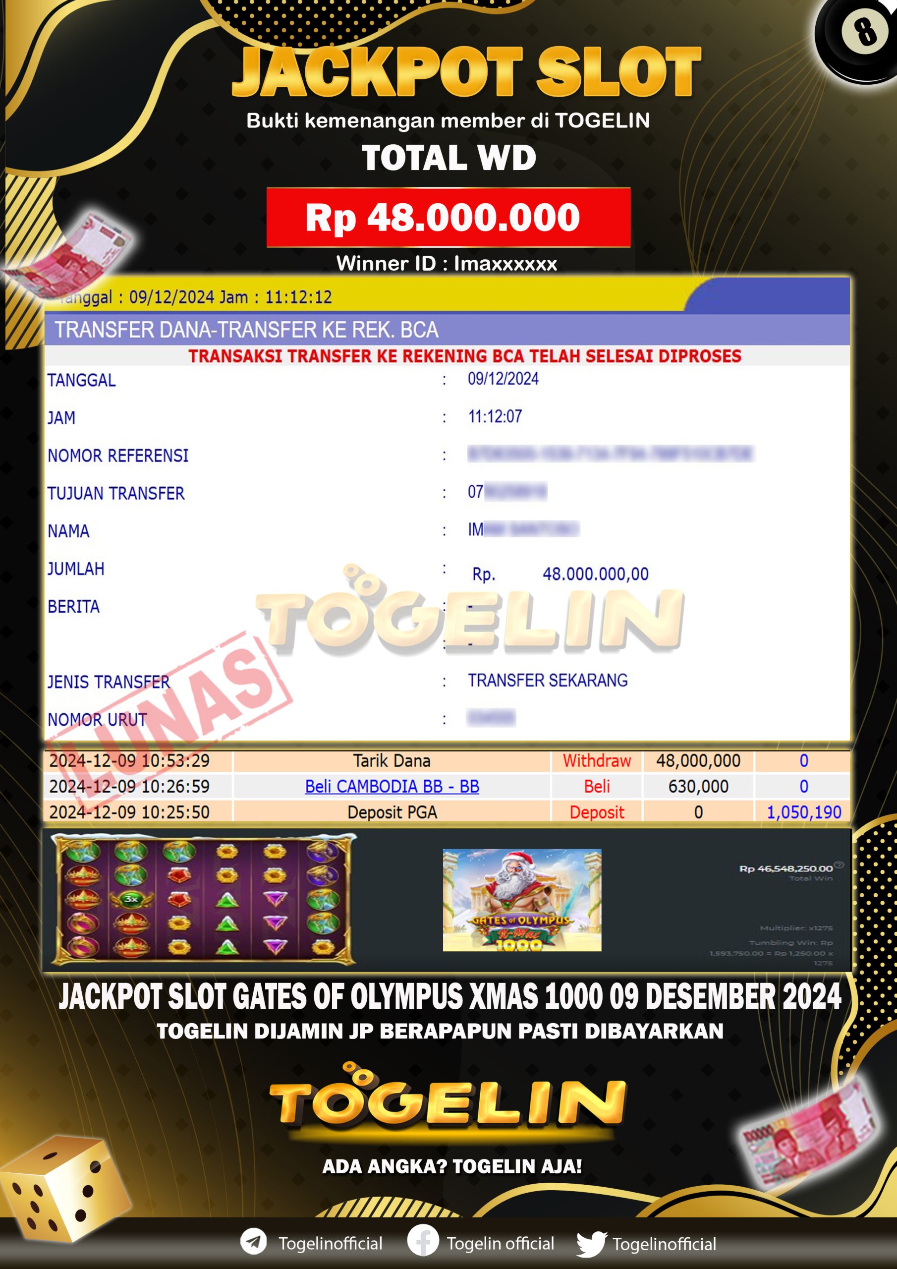 BUKTI JP TOGELIN 09 DESEMBER 2024