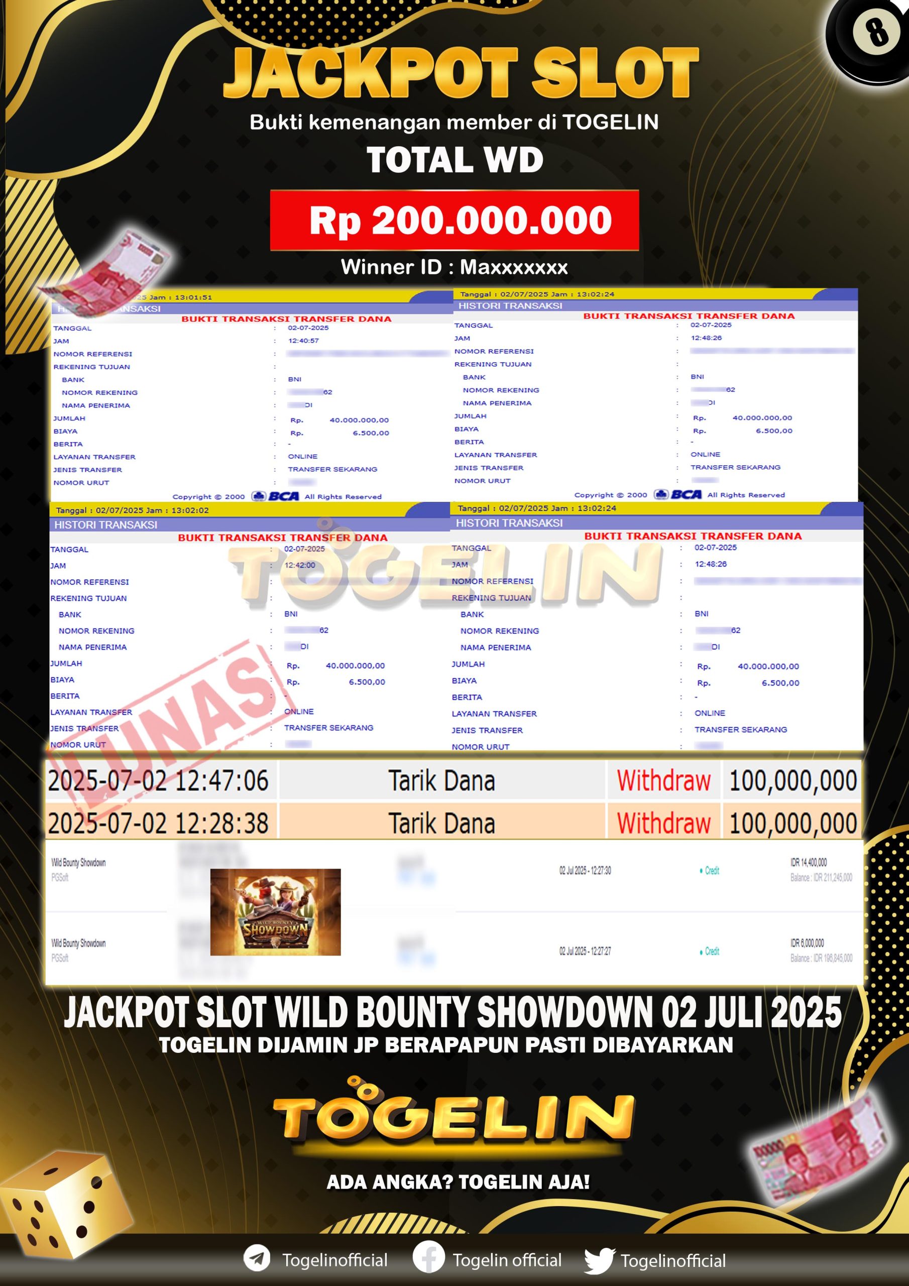 BUKTI JP TOGELIN 02 JULI 2025